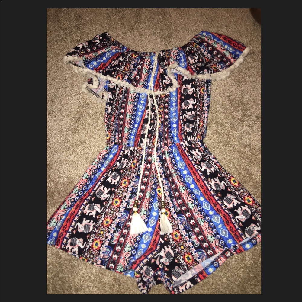 Off the shoulder romper